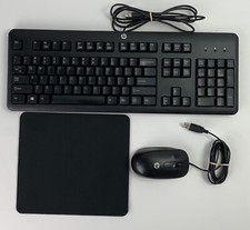 HP Computer keyboard,mouse  Mouse Pad Bundle USB Corded