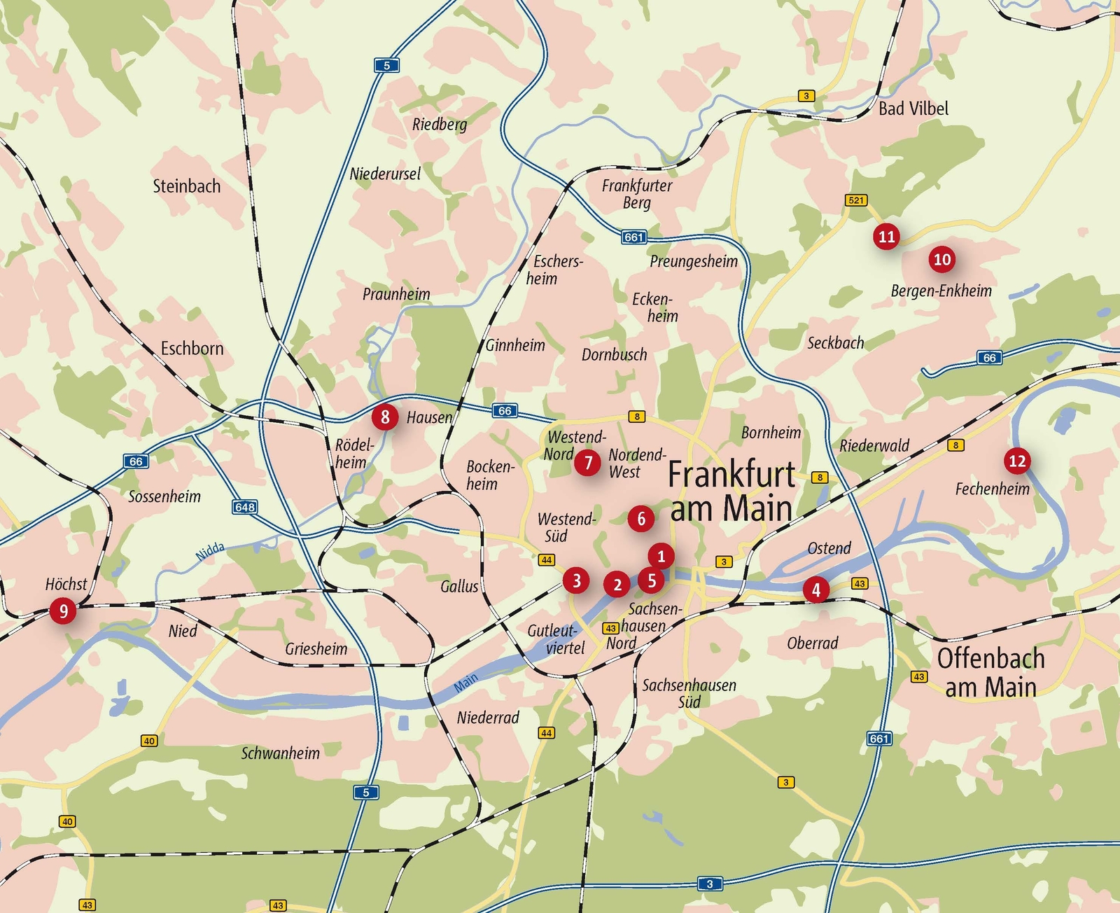 Thumbnail - Zu Fuß Durch Frankfurt 12 Spaziergänge Annette Friauf Taschenbuch 168