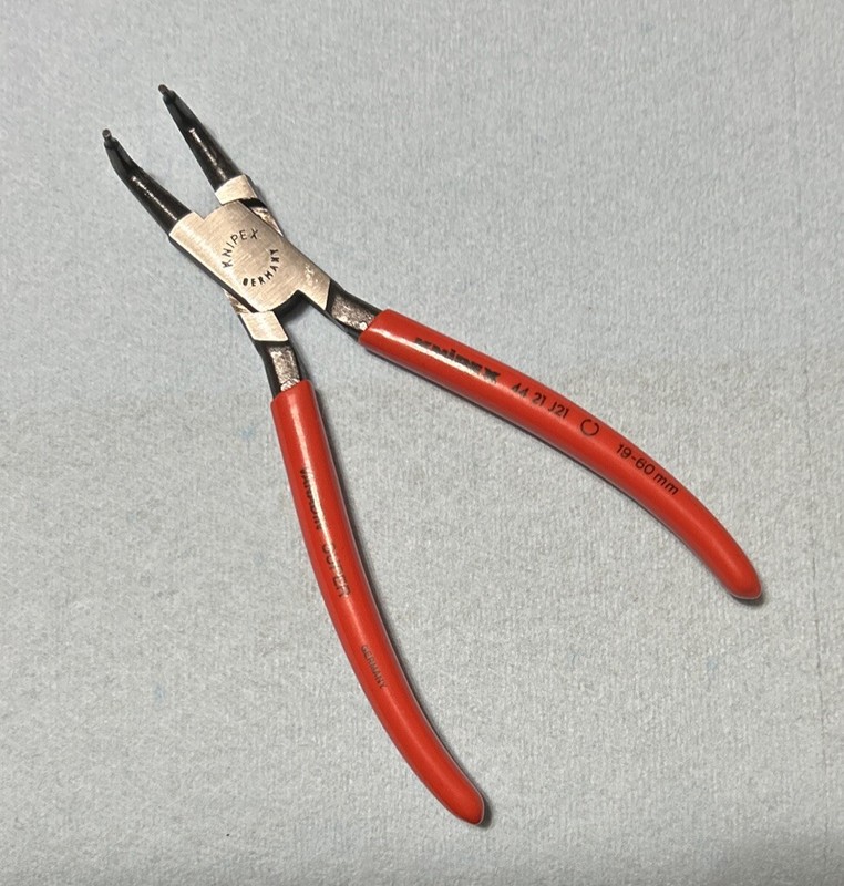 KNIPEX 44 21 J21 Internal 90* Angle Retaining Snap Ring Pliers 6.75” Circlip