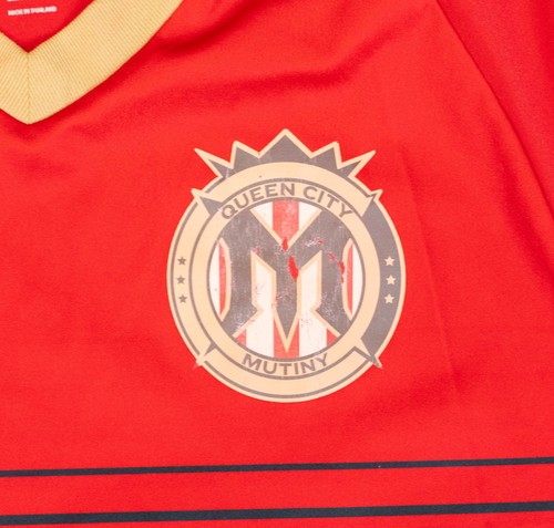 Men's Red Adidas Queen City Soccer Authentic Jersey Size Small 2018 #38 - Picture 10 of 15