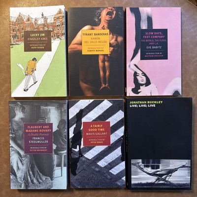 NYRB Book Lot x6 - Kingsley Amis, Eve Babitz, Gallant, Buckley, Steegmuller