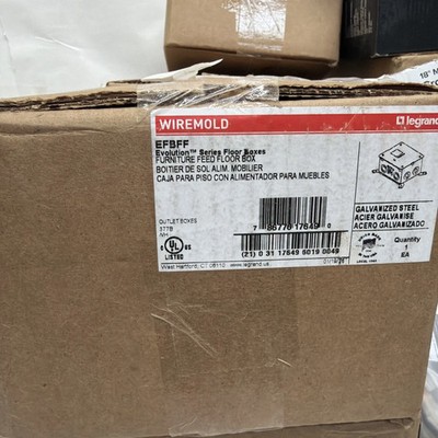 NEW Wiremold EFBFF Evolution Floor Box, Furniture Feed Floor Box Legrand