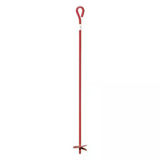 4 In. X 40 In. Heavy-Duty Earth Anchor for Secure Ground Mounting Tents Gazebos
