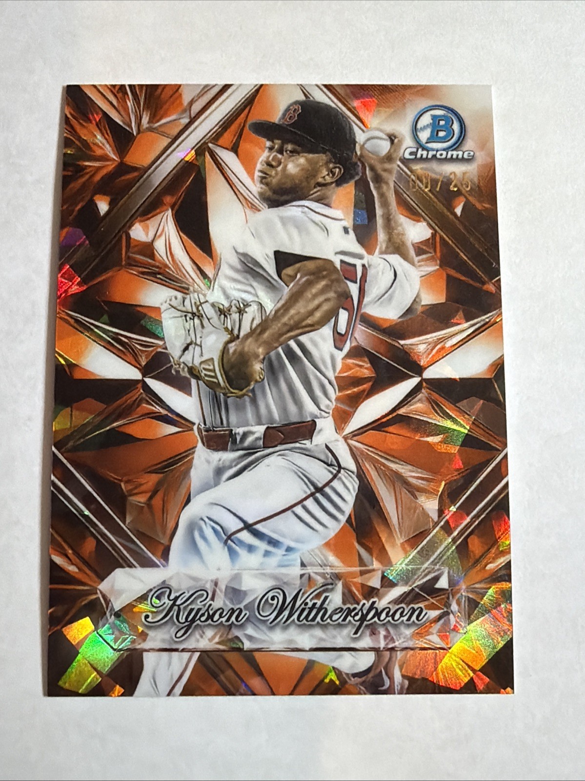 2025 Bowman Draft Chrome Sapphire Selections Orange Ref Kyson Witherspoon 08/25
