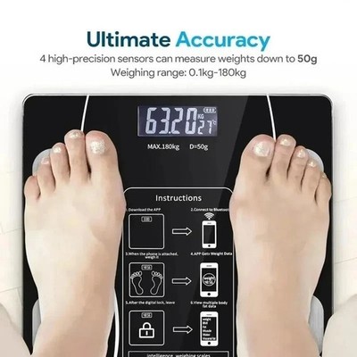 Bluetooth Smart Body Fat Scale Digital Weight Loss BMI Composition Analyzer Tool