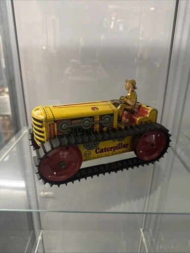 Vintage 1950s Marx Caterpillar Diesel Tractor Tin Litho Wind-Up Toy A5A