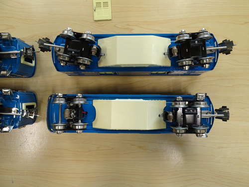 Lionel 4-Car O Gauge 2600 Series Set Two-Tone Blue 11-6004A / FedEx FS - Picture 5 of 20