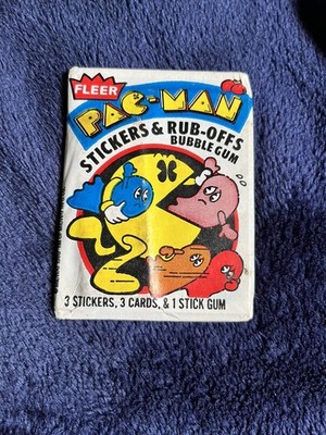 A 1980 Fleer Pac Man Wax Pack Factory Sealed