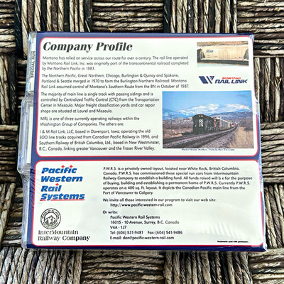 NEW RARE Pacific Western Rail Systems-Montana Rail Link ACF 2-Bay Hopper