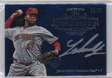 2013 Topps Five Star Silver Signatures Blue 12/25 Johnny Cueto #FSSS-JC Auto 0c6