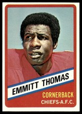 1976 Wonder Bread Football Card Emmitt Thomas Kansas City Chiefs #22 NM