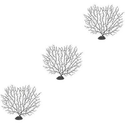  3 PCS Fischtankdekoration Aquarium Dekorationen Lebensechte Aquarienpflanzen