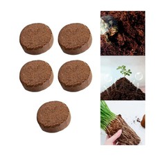 5 Pieces Coconut Coir Brick Coconut Coir Soil for Home Greenhouse Vegetables