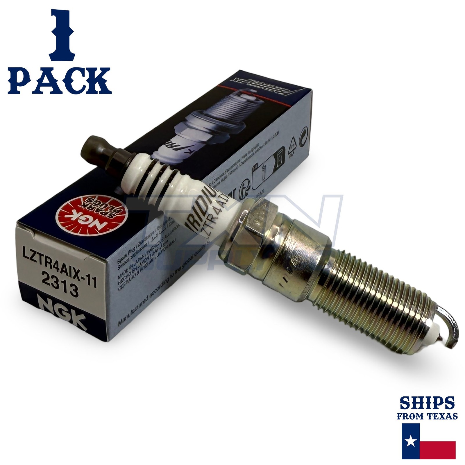 1 Pack NGK Iridium IX 2313 Spark Plugs LZTR4AIX-11