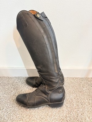 Mountain Horse Field Boots Women 39/US 8 Black Leather Tall Equestrian Riding