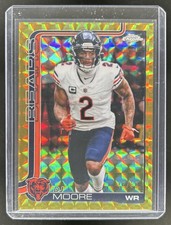 2025 Topps Chrome DJ Moore Gold Geometric Refractor #/50 Bears