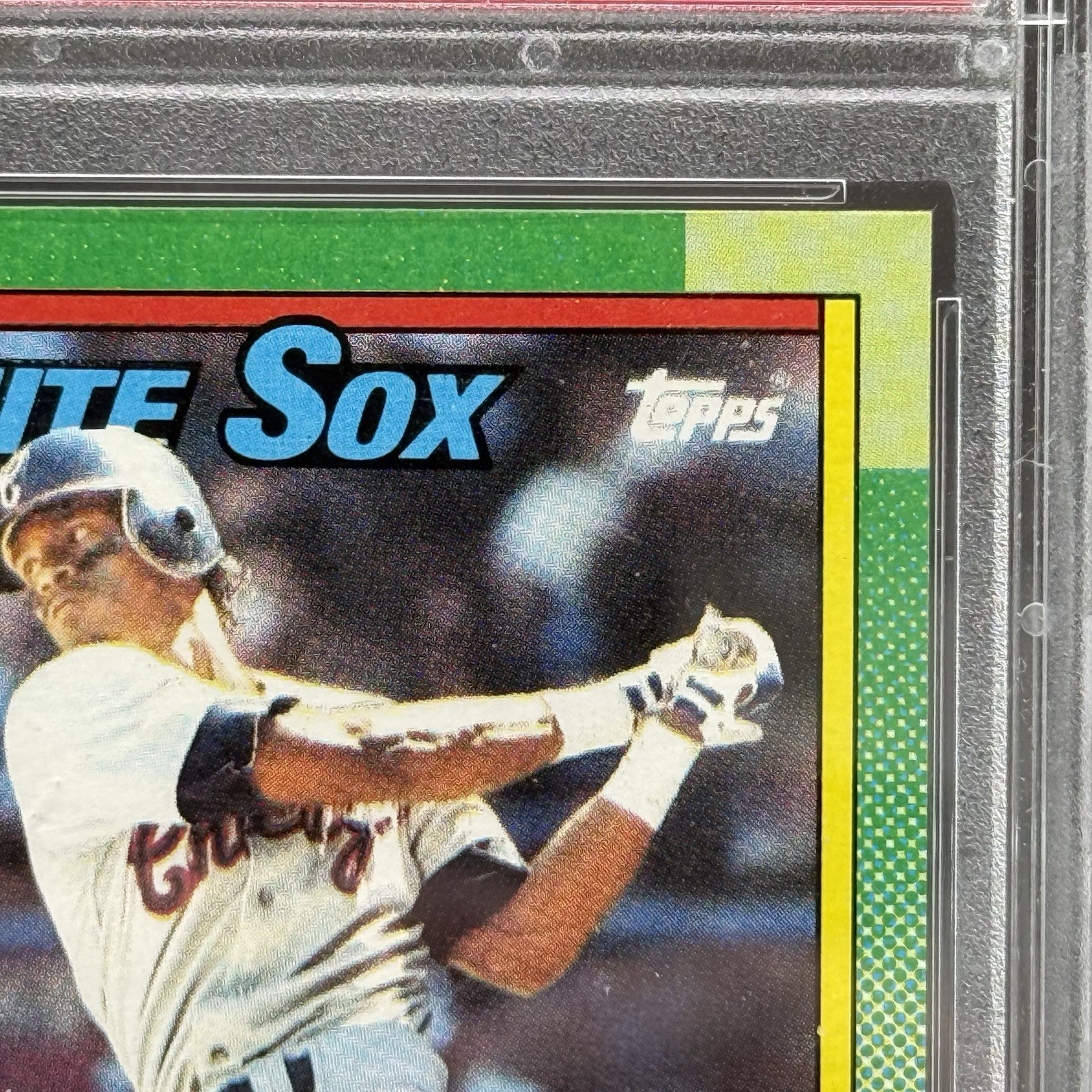 1990 Topps #692 Sammy Sosa Rookie RC Chicago White Sox PSA 9 MINT view 7