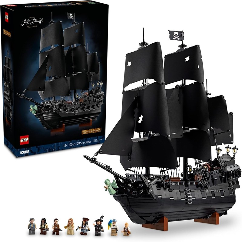 LEGO Icons Captain Jack Sparrow’s Pirate Ship Building Set for Adults, Ages 18+