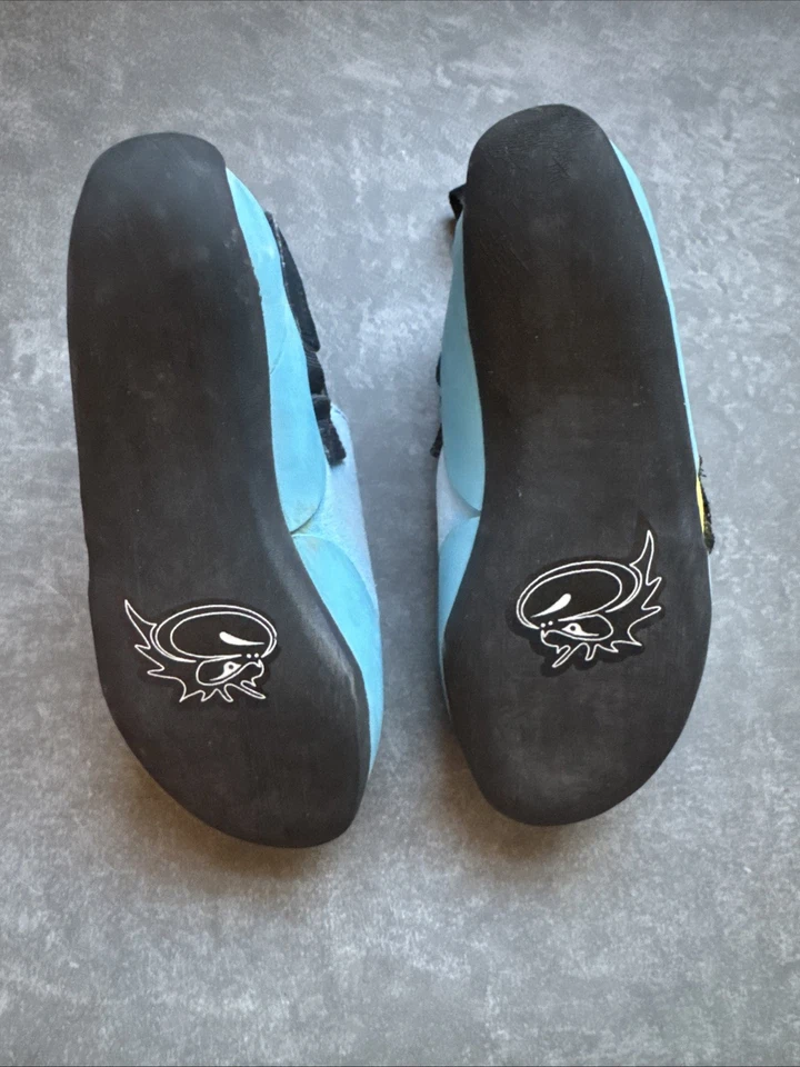 Zapatos de Escalada Mad Rock Mad Monkey Azul Amarillo Niños Talla 11 EE. UU./29 UE Foto 3 de 4