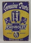 Chevrolet Genuine Parts Tin Sign Detroit Michigan 1911 Garage Wall Decor 12x8