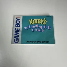 Kirby's Pinball Land Nintendo Game Boy Manual Only ~ Instruction Booklet