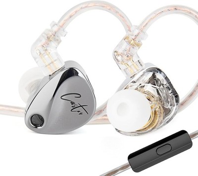 KZ Castor in Ear Monitor Headphones, Dual-Dynamic Driver Wired Gaming Earphon...