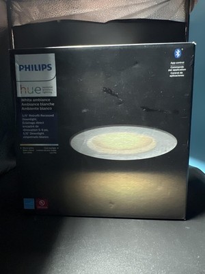 Philips Hue White Ambiance 5/6 Inch Recessed Downlight with Bluetooth Control