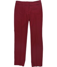 Nine West Womens Solid Dress Pants, Red, 4