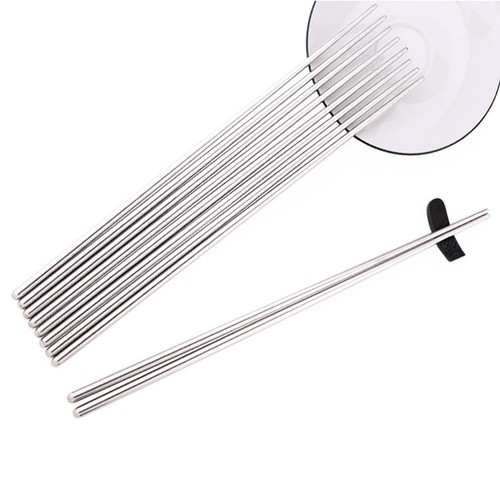 2 Paia Bacchette da Dito Extra Lunghe Cottura Acciaio Inox 14 Pollici - Foto 4 di 12