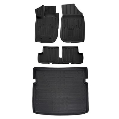 Gummimatten + Kofferraumwanne SET für Dacia Duster 4WD 2010-2017