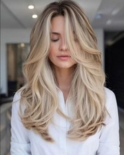 Blonde Highlight Wave 13x4 Lace Front Wig 100 Human Hair Wig for Women Daily