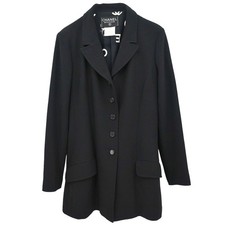 Chanel Single Breasted Jacket Black 97P #44 178438