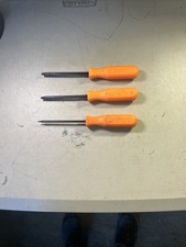 Mac Tools - Lot Of 3 Torx Tamper Proof Screwdrivers Orange T8 T27 T30 Usa