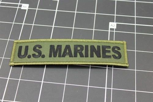 U.S. Marine Corps "TAB" PATCH BRAND NEW IRON-ON U.S.M.C. APPROVED 5-1/4"X1-1/4"
