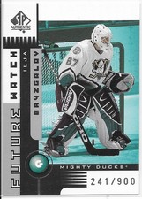 2001-02 SP Authentic ILYA BRYZGALOV Future Watch rookie card #131