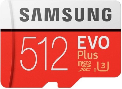 Samsung Memory MB-MC512GAEU 512GB Class 10 - U3 EVO Plus Micro SD Karte