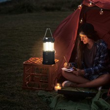 Mini Portable Camping Lamp Retractable Tent Light Outdoor Work Lighting Sup BS