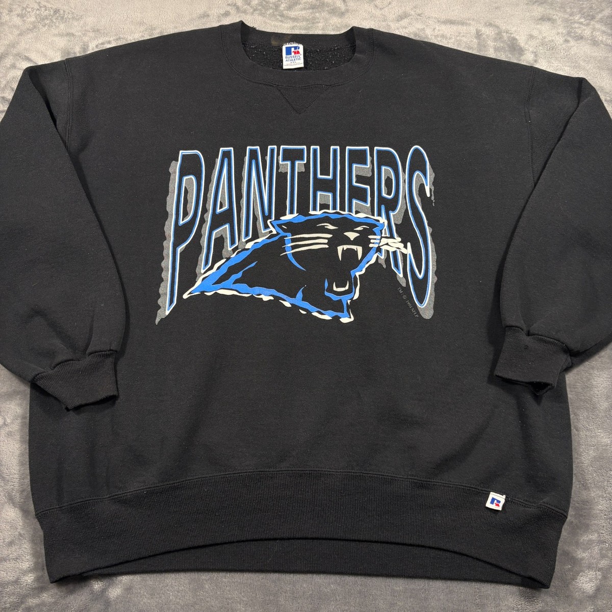 Vintage 1994 Carolina Panthers Sweatshirt Mens 2XL Russell