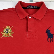 Polo Ralph Lauren Long Sleeve Rugby Polo Shirt Sz 2XB Embroidered Big Pony Crest