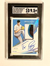 2021 Panini Immaculate Trevor Rogers Rookie Card Patch Auto 19/25 SGC 9.5 MT+