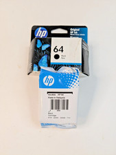 Genuine OEM HP 64 Black Ink Cartridge N9J90A Sealed Inner Bag Exp Sep 2022 New