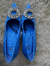 Zara Woman Brand New Black High Heels With Jewel Details Original