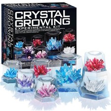 Crystal Growing Science Kit 7 Crystals Display Cases DIY STEM Kids Experiment