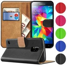 Phone case for Samsung Galaxy S5 Mini Premium PU Leather Flip Cover