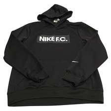 Nike F.C. Sudadera con Capucha Para Hombre Mediana Negra Dri-Fit Pullover Sudadera