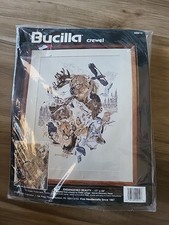 Vintage BUCILLA Crewel Embroidery Kit ENDANGERED BEAUTY 17 X 23