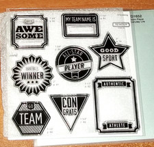 CTMH D1652 TEAM PLAYER ~Go Team, CONGRATS, You're a WINNER, Good Sport, ALL-STAR