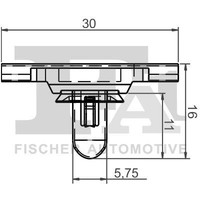 Fa1 Clip, Zier-/Schutzleiste 10-40051.5 FüR BMW