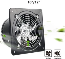 10"/12" Exhaust Fan Ventilation Extractor Fan 110V  Wall-Mounted Square Blower