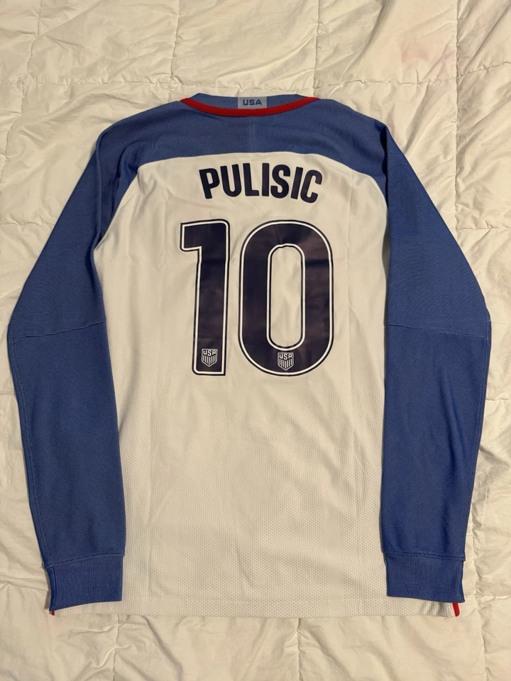 USA 2016 Kitroom Issue Jersey Long Sleeve Pulisic Sz L - Image 3 of 3
